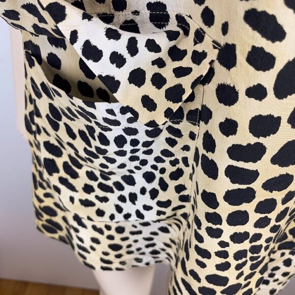 EQUIPEMENT Lucinda 100% Silk Luxury Leopard Sleeveless Pockets Shirt Dress sz‎ S - Picture 5 of 7